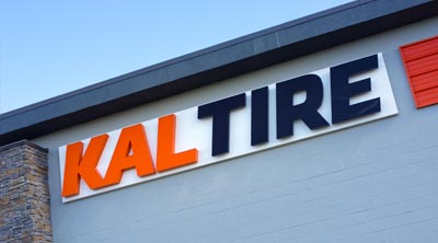 Kal Tire sign