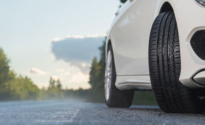 Vehicle on road