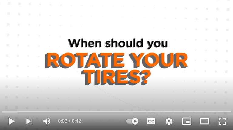 When to rotate your tires video